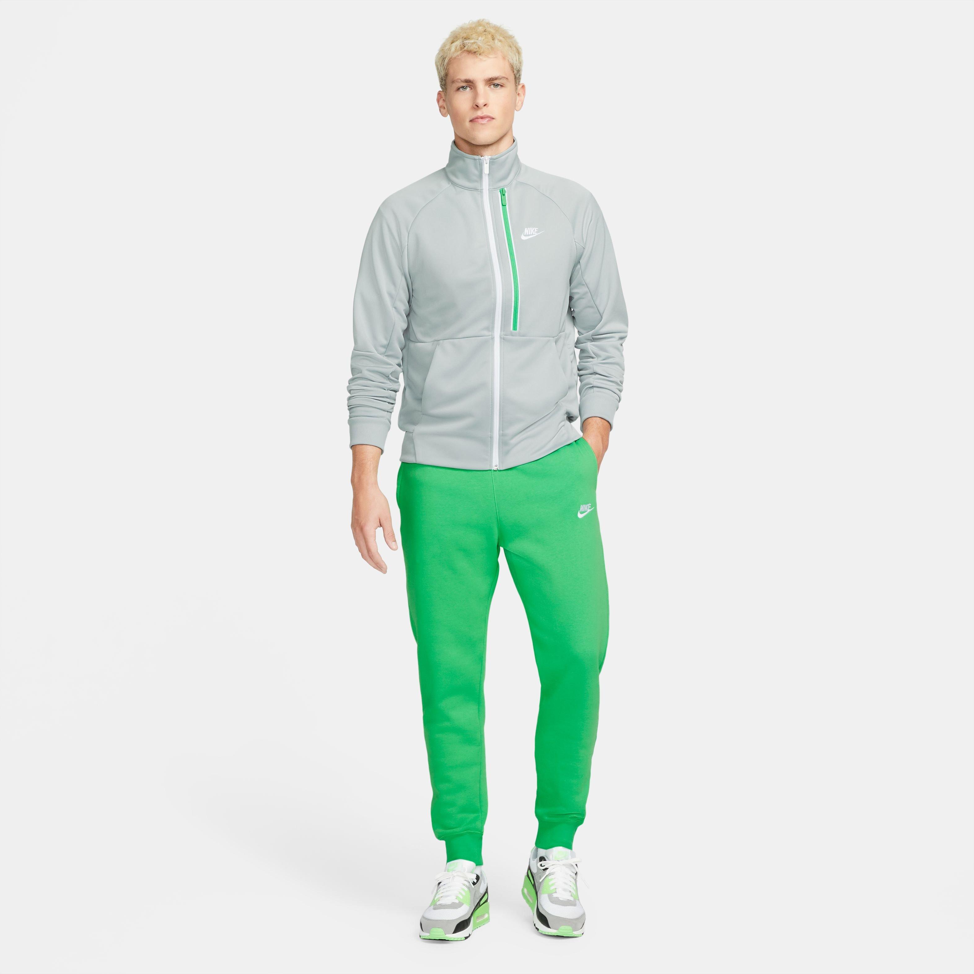 Green nike hotsell tribute tracksuit